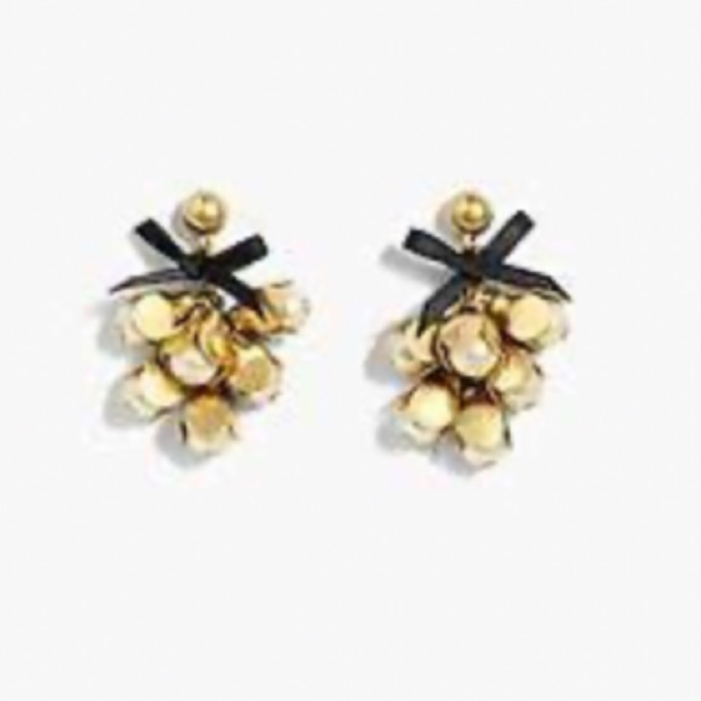 NWOT J. Crew Metallic Rosebud Earrings